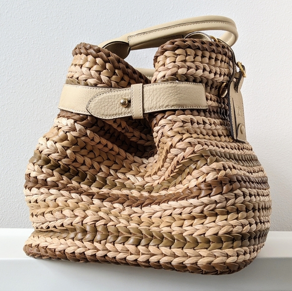 Loewe 2013 Runway Leather/Straw Bag - Picture 4 of 15